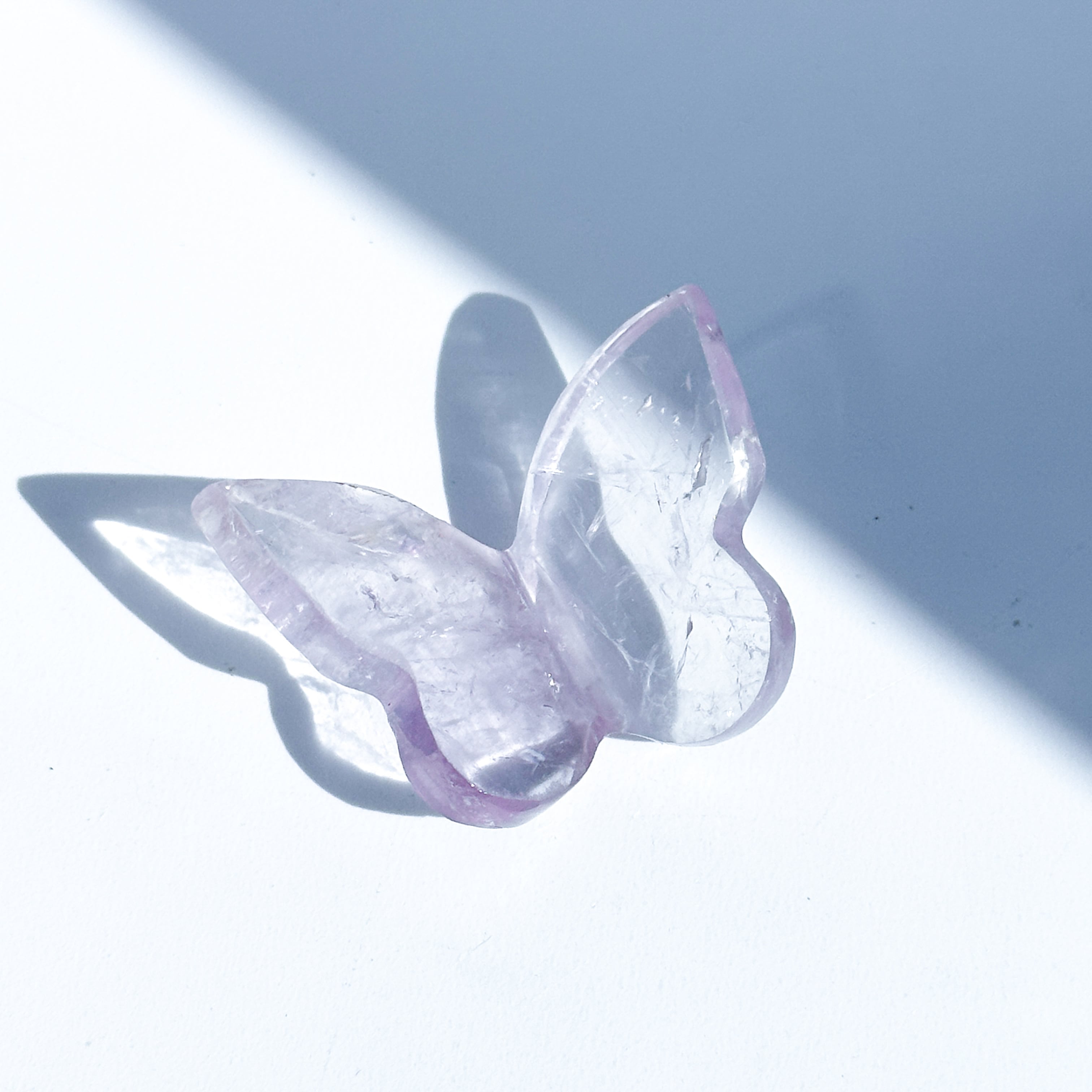 ドリームアメジスト蝶オブジェ台付天然石 アメジスト 3D蝶 04◇ Amethyst Butterfly ◇天然石・鉱物