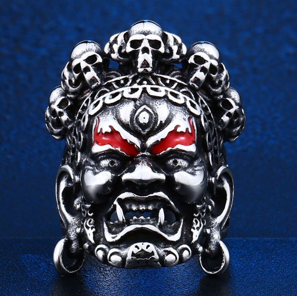 リング 指輪 メンズ 魔神 閻魔 鬼 仏神 閻魔大魔王 髑髏 スカル リング 指輪 メンズ 魔神 閻魔 鬼 仏神 閻魔大魔王 髑髏 スカル