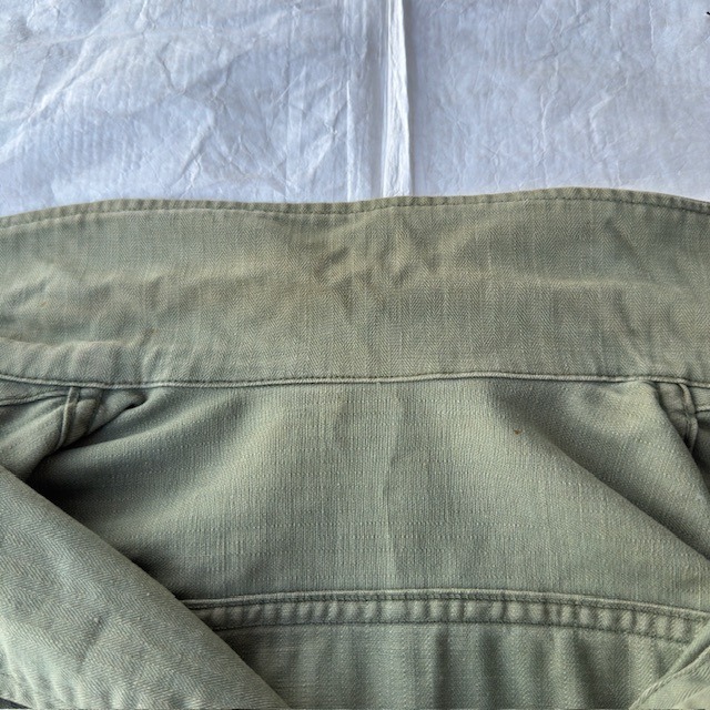 US Army M-41 HBT Shirt Jacket 46R 40s 画像15