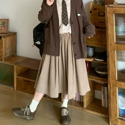 コーデュロイプリーツスカート ・12551