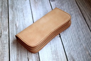 【受注製作】本革サドルレザーの谷型カード長財布