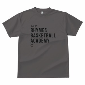 【RBA】SCHOOL DRY TEE(GUNMETAL/BLACK)|ドライTシャツ(ガンメタル/ブラック)