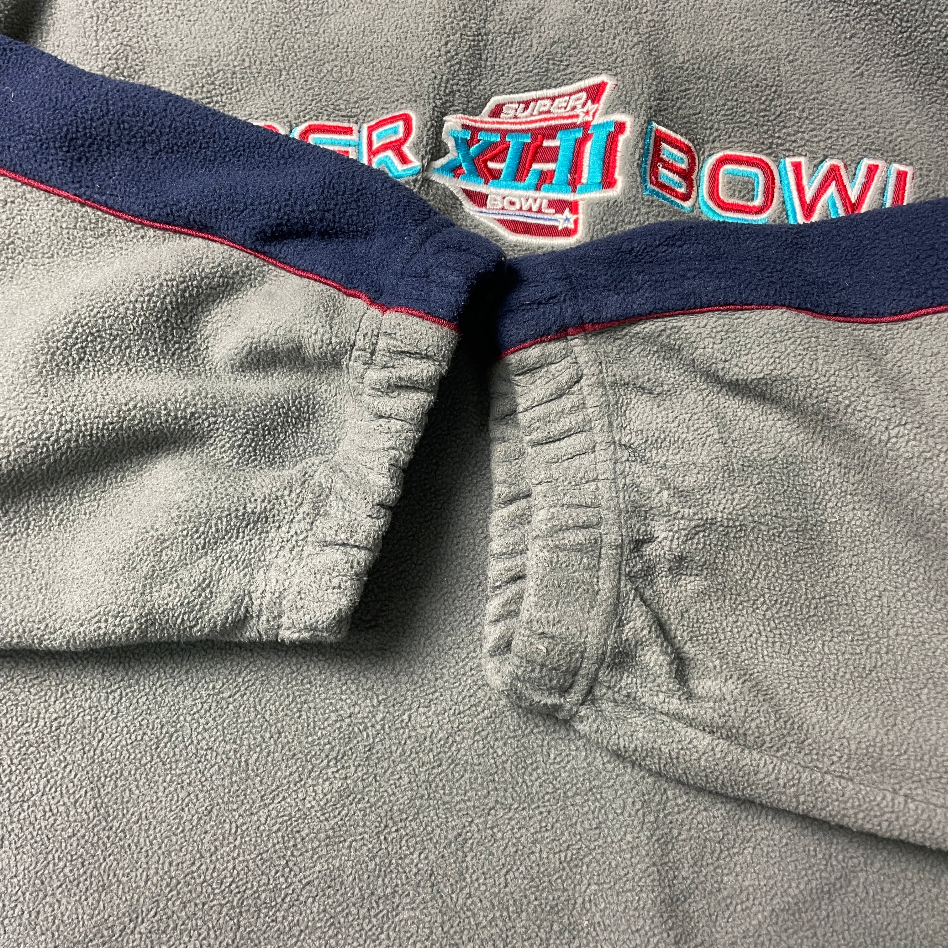 [激レア] 古着 Reebok NFLプルオーバー Lサイズ 00年代 Reebok リーボック NFL SUPER BOWL 2008 フリースプル