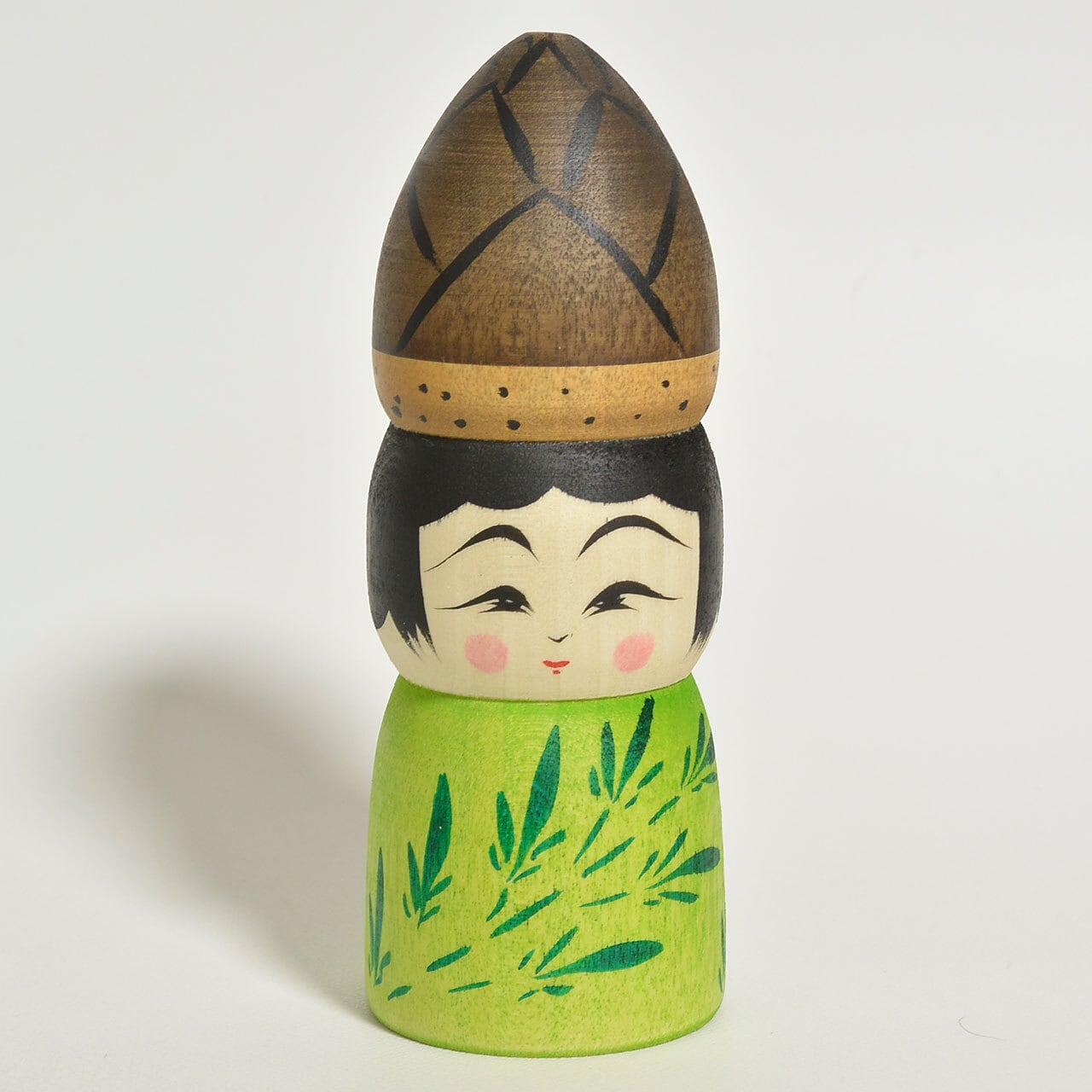 たけのここけし 約3.5寸 約10.5cm 平賀輝幸 工人（作並系）#0280