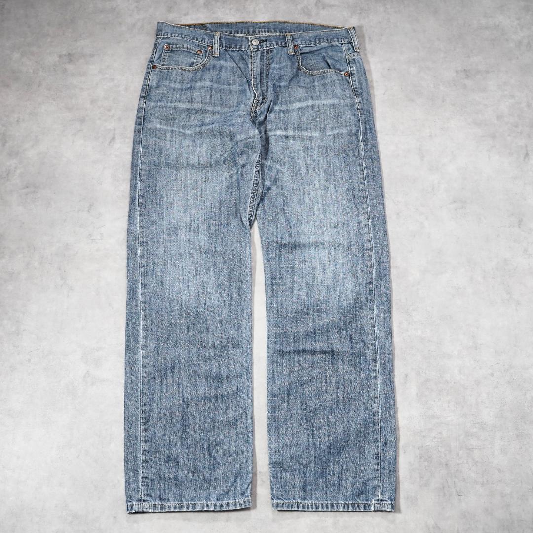 リーバイス569 Levis W34 ワイド バギー 青 古着 ヒゲ 21500
