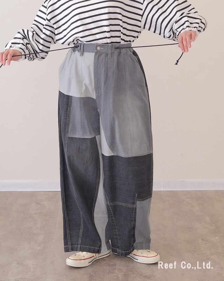リビルドパラシュートデニムパンツ】 ST-226952 Brand：ミリロピュール