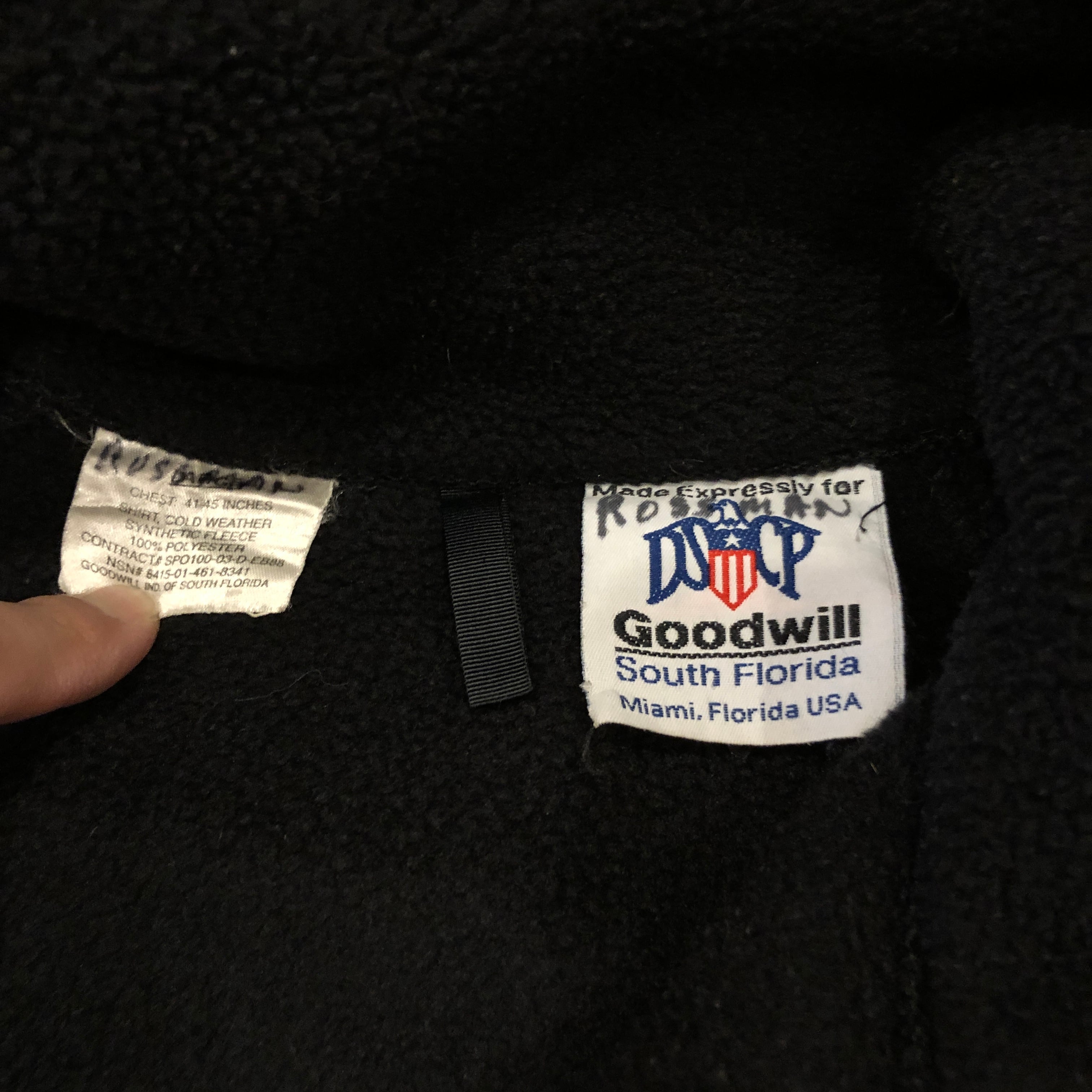 00's "US NAVY" fleece liner JKT Knot Co. Ltd.