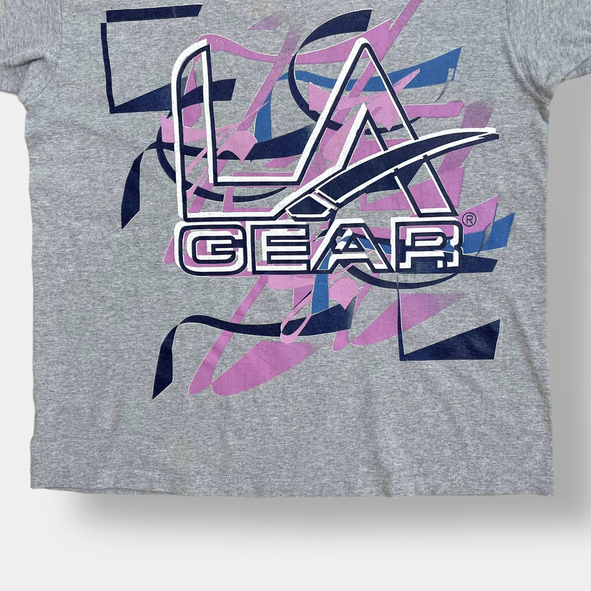 よろしくお願いしますLA GEAR 90s USA製 ロゴ Tシャツ ヴィンテージ ビッグプリント
