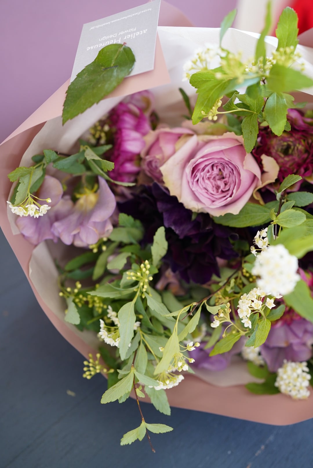 オーダーメイド花贈り 季節のブーケM | アトリエウルーズ