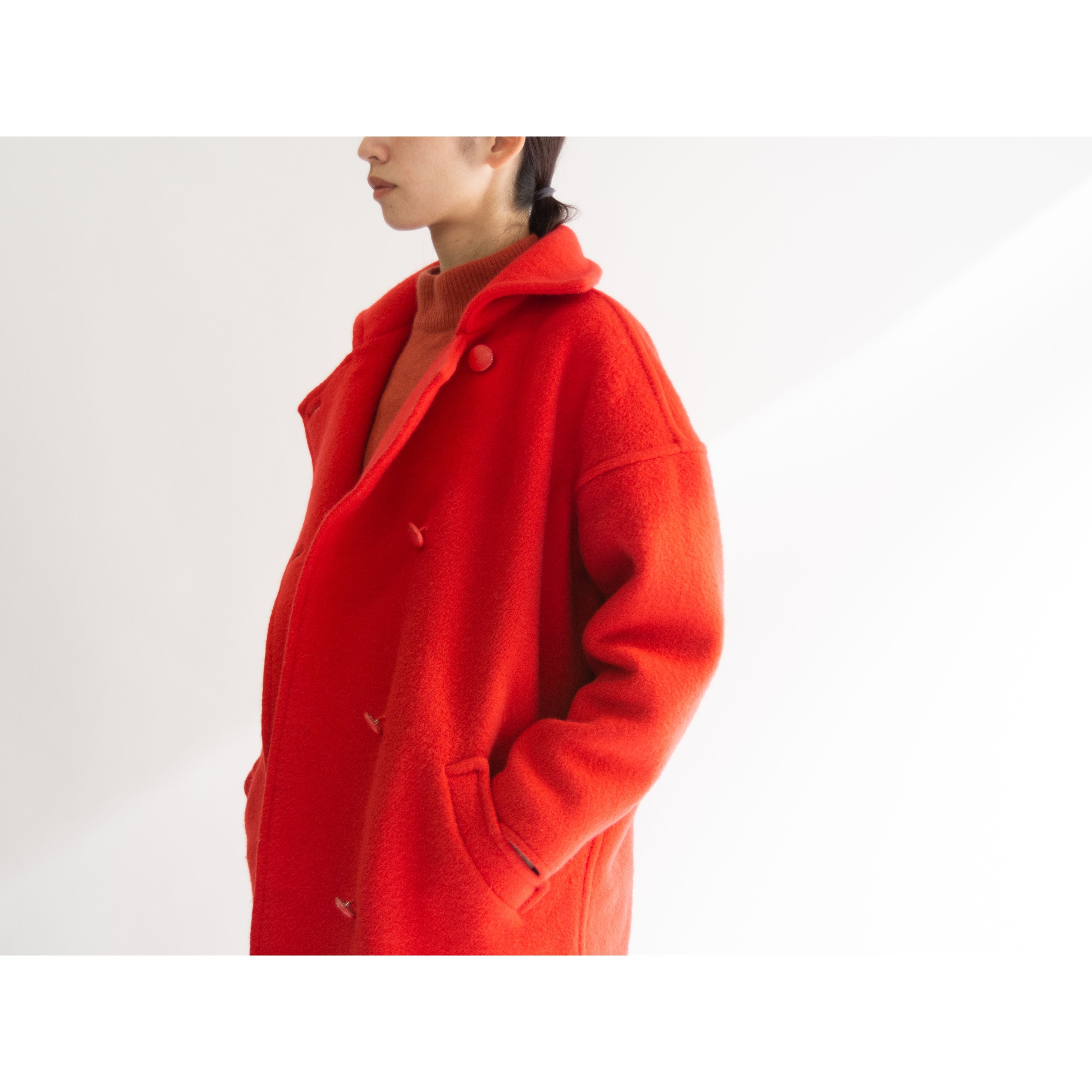 【courreges paris】Made in France 70-80's Wool-Nylon Oversized Coat（クレージュ フランス製ウールナイロンオーバーサイズコート ダブル）