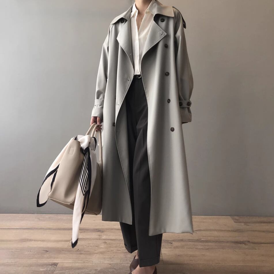 美品　トリココムデギャルソン　コート　ベージュ　M　ステンカラーコート　日本製 セール】 【WEB限定カラーあり・撥水】80/2 T/C ツイル ステン