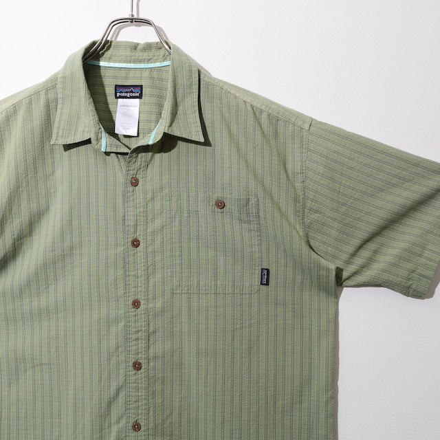 美品 L 08年 Puckerware Shirt Patagonia パッカーウェアシャツ パタゴニア  シアサッカー