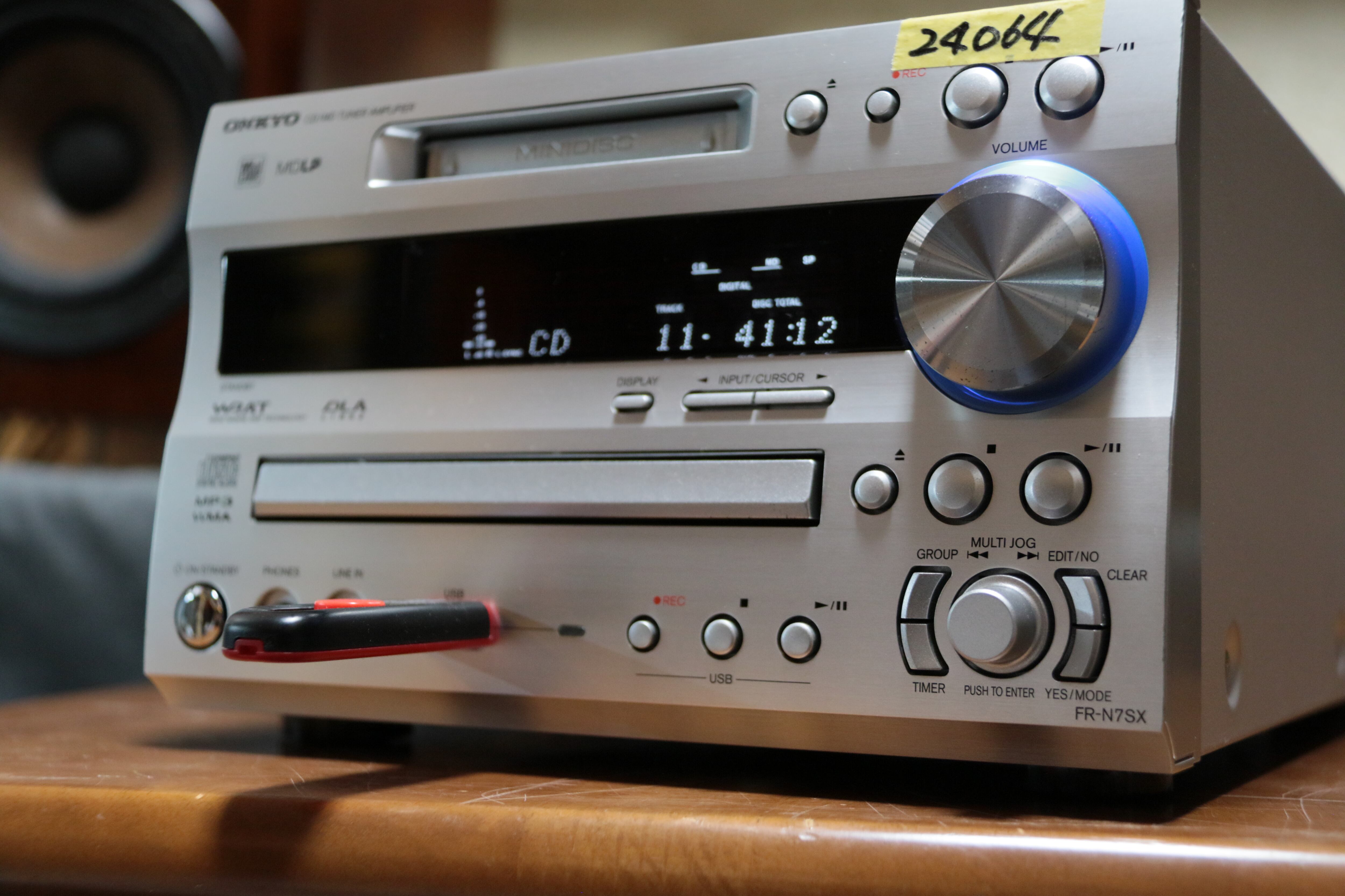 レンズ新品！機能充実！】ONKYO FR-N7SX MD/CD/USB/ﾁｭｰﾅ/ｱﾝﾌﾟ（管24064 