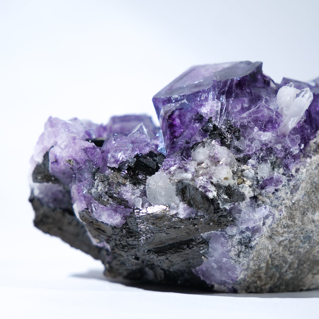 ヤオガンシャン産 フローライト 共生 / 原石 標本【G_3】 | ariife