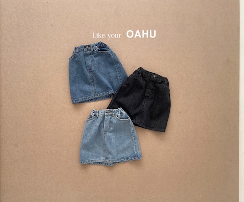 【即納】OAHU デニムスカート 100~130