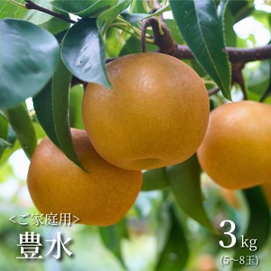 ≪予約受付中≫【ご家庭用はこちら】めぐみ農園の「豊水」ご家庭用[3kg]秋田県男鹿市産