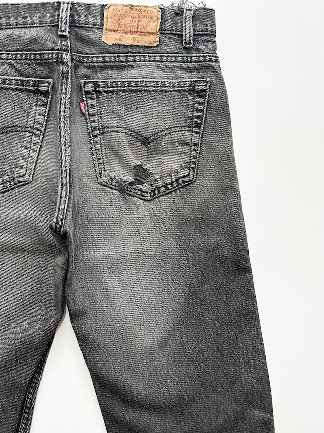 90s Levi’s 505 BLACK DENIM PANTS MADE IN USA Size W33L30→W33L29.5 90s Levi’s 505 BLACK DENIM PANTS MADE IN USA Size W33L30→W33L29.5