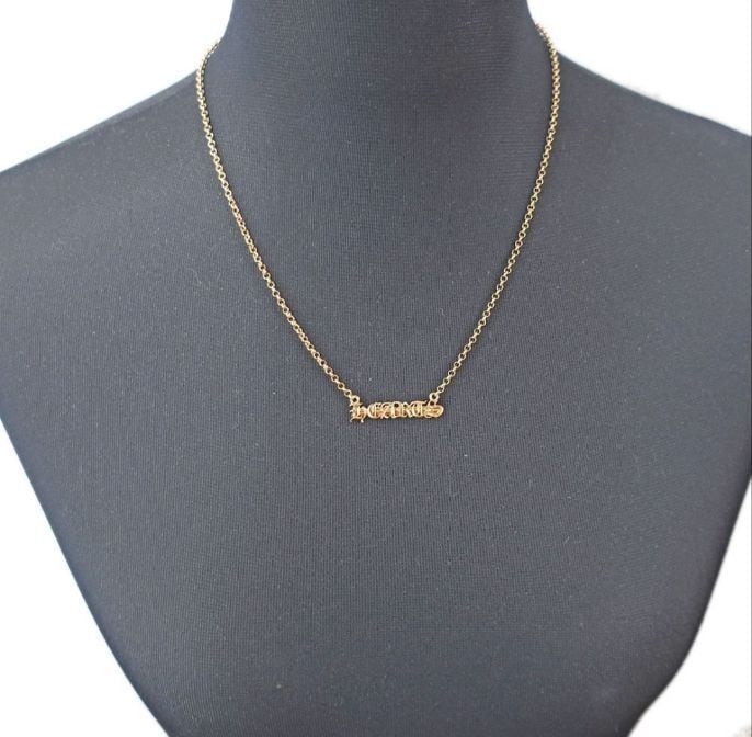 CHROME HEARTS クロムハーツ HEARTSロゴ ネックレス 22K ロール