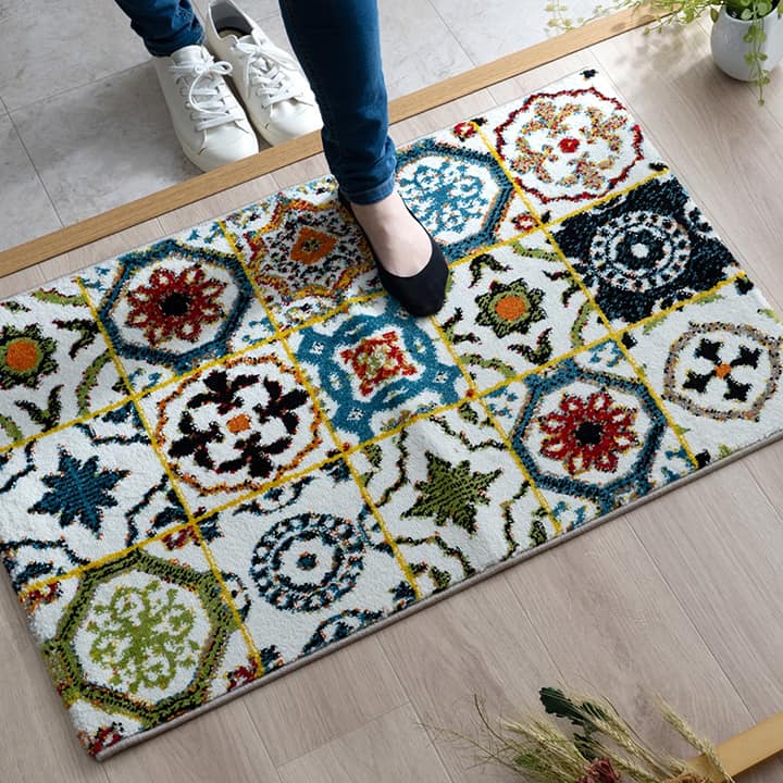 玄関マット ダンテ 50X80 50×80cm ラグマット カーペット ラグ 絨毯 マット