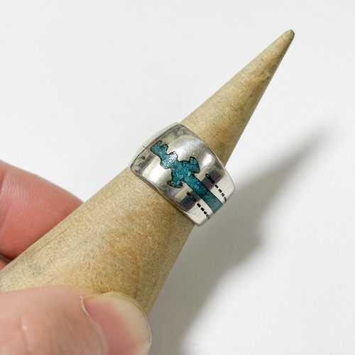 Vintage Southwestern Peyote Bird Sterling Ring