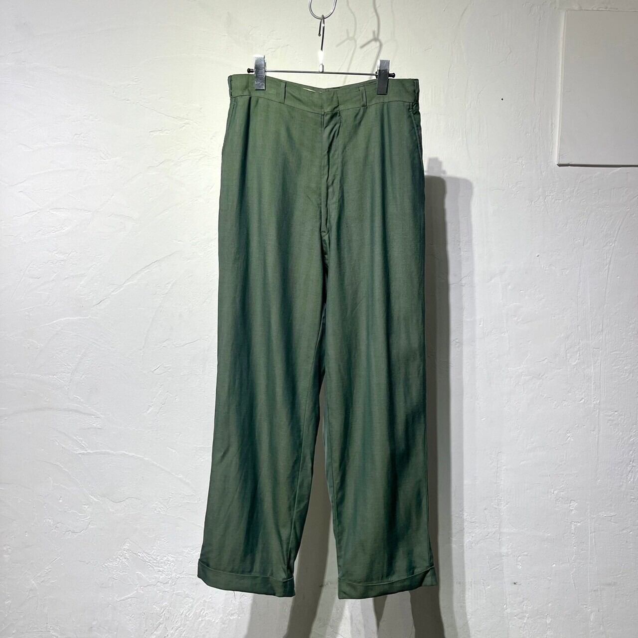 70s Unknown Shadow Stripe Pattern Slacks