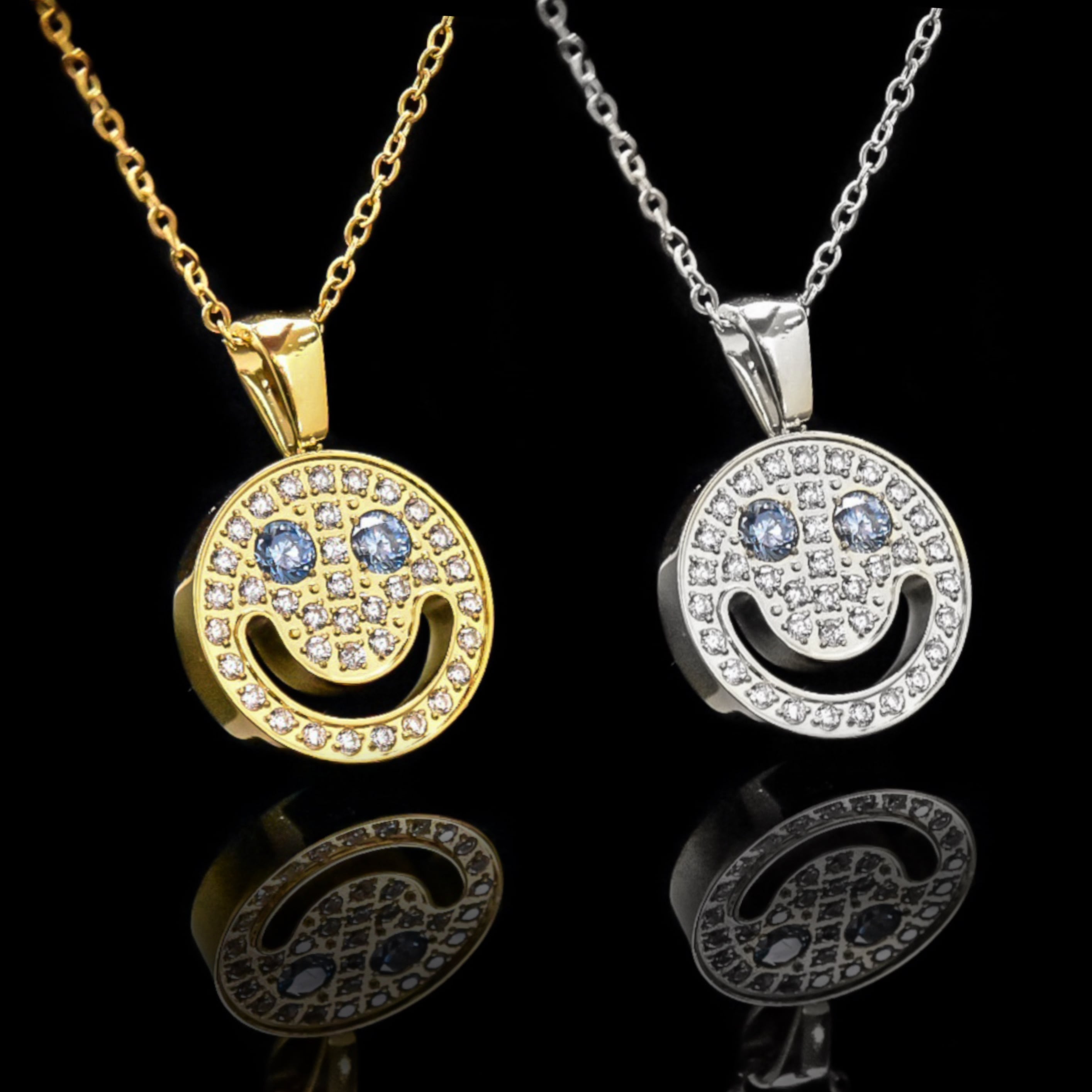 316L zirconia smile necklace | ✯Lucliss Jewelry✯