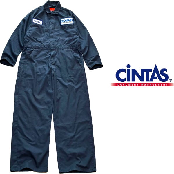 1点物◇シンタスCINTASつなぎ作業服ツナギ紺オールインワン古着38