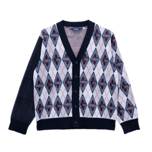 SG argyle cardigan(Navy)