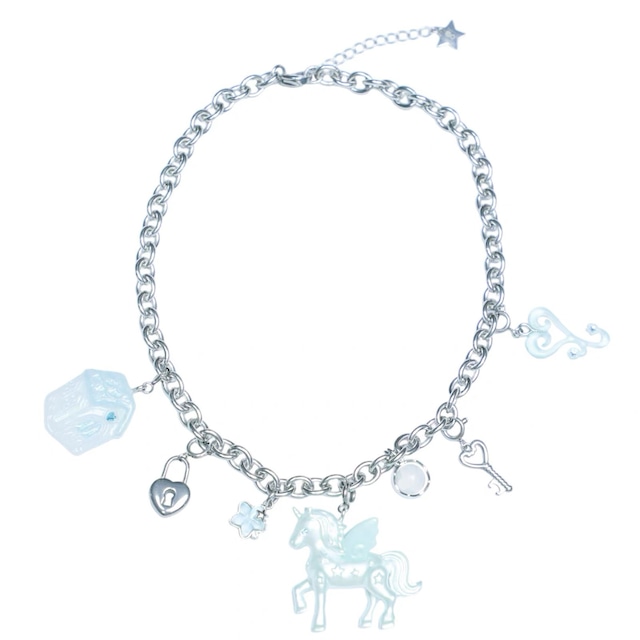 [Hashtag DDD] Unicorn Little House Heart Necklace