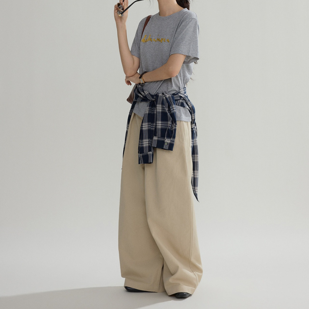 Tuck-In Wide Pants T4466