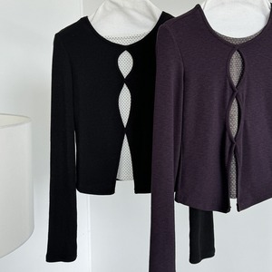 layered-look dot top　J00517