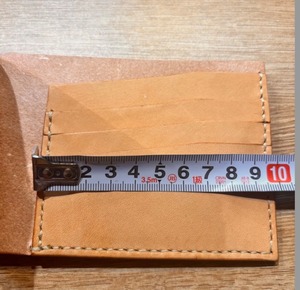 本革 ハンドメイド マネークリップ 財布 9×14cm コンパクト財布 レザー 革小物 シンプル おしゃれ