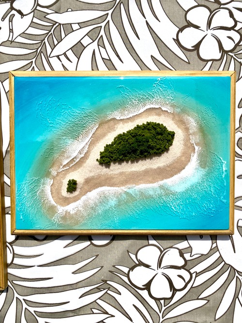 オーシャンレジンアート「シークレットビーチコレクション」A4サイズ