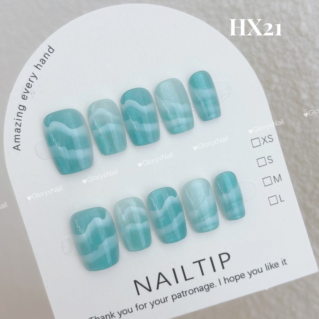 HX21 ネイルチップ サイズXS/S/M