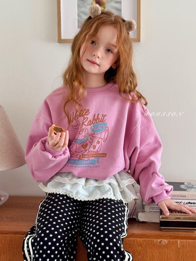 【取寄】poisson|wonderland vintage sweat|ワンダーランドヴィンテージスウェット|S-JM|kids&jr|25 winter