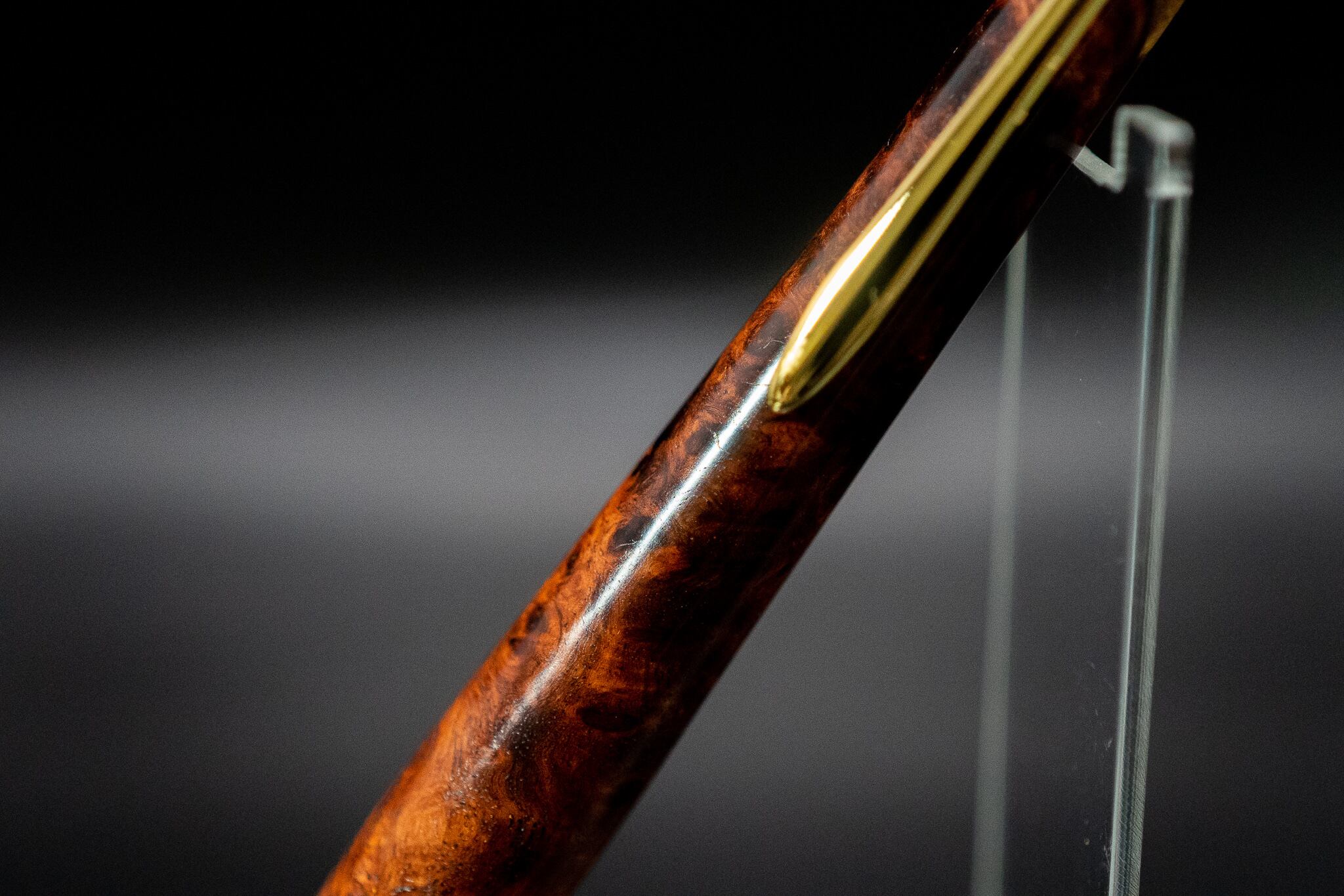 【朱色の銘木】 本花梨紅白 極上 gold MP