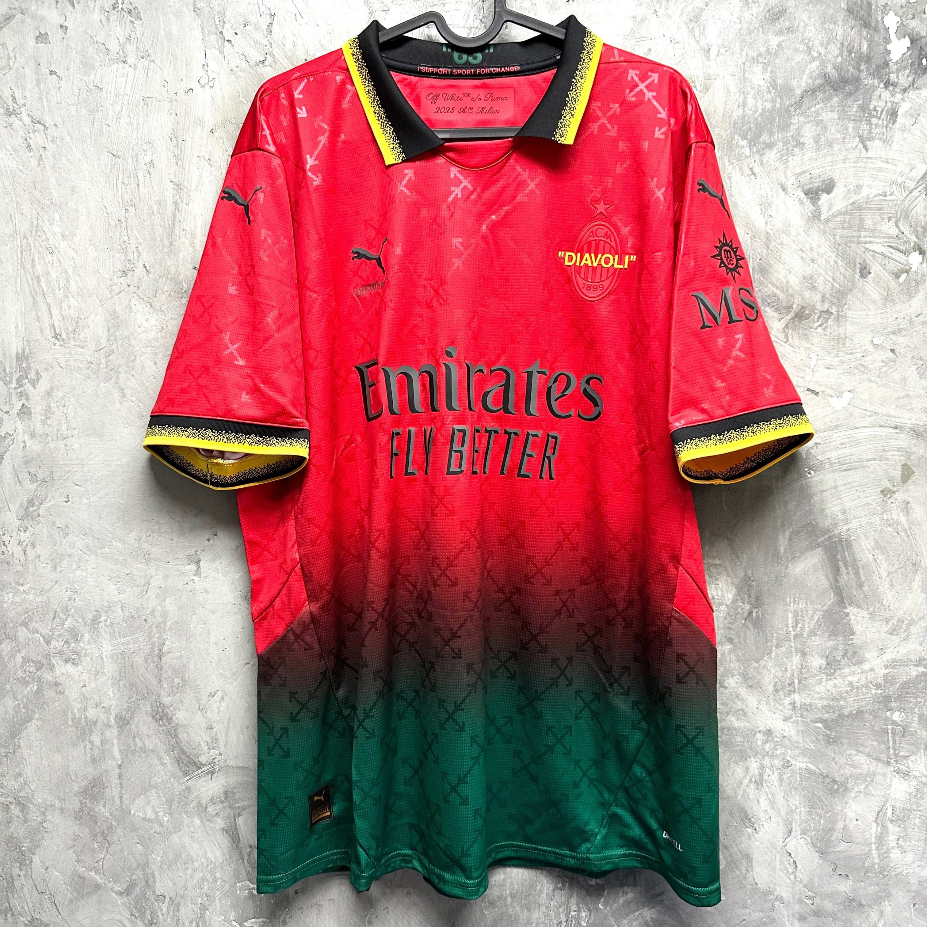 ✨激レア✨ACミラン VAN BASTEN ユニホーム 総柄 24-25 ACミラン ユニフォーム 特别版 2024-25 AC米蘭特別版 2024