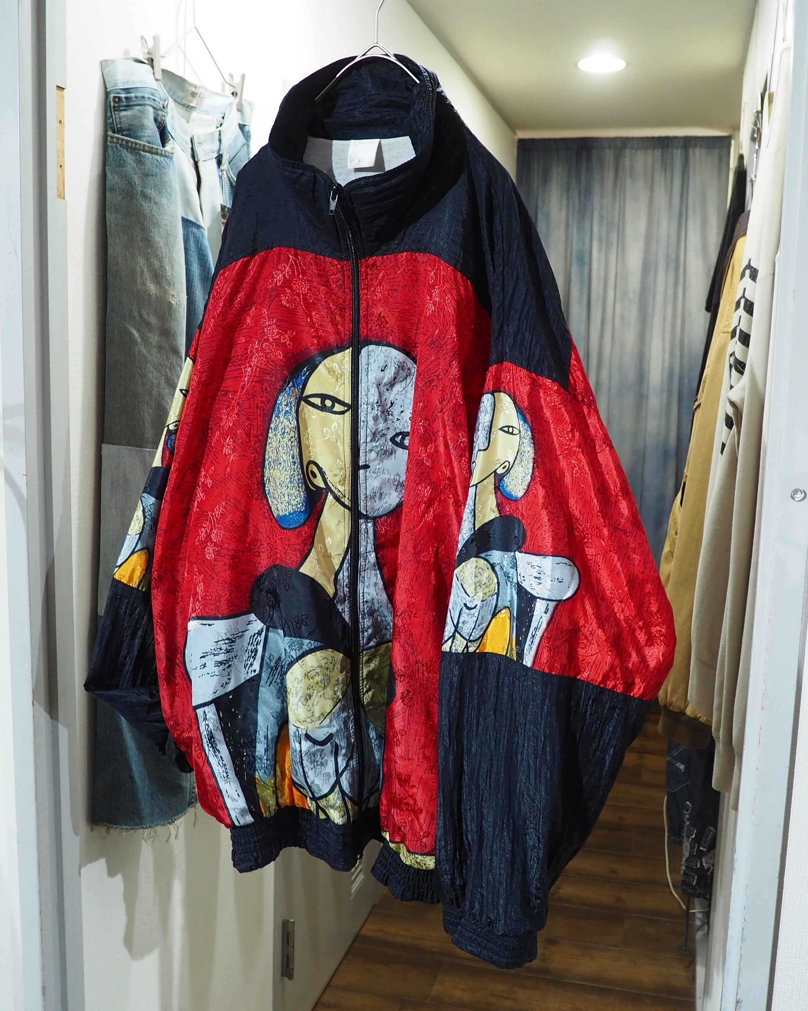 " Pablo Picasso " Cubism Art Pattern Design Vintage Loose Blouson