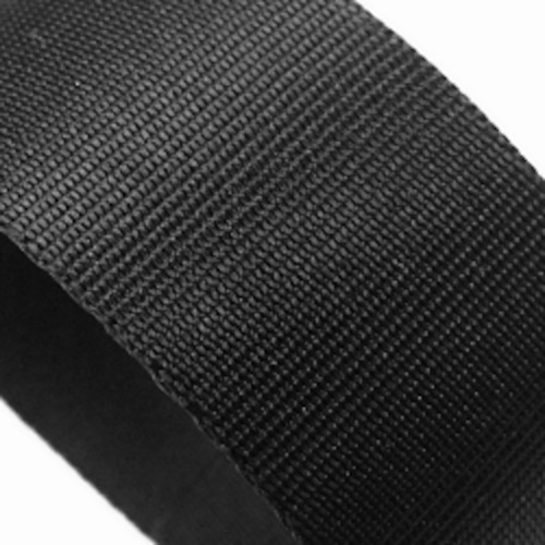 ナイロン ベルト テープ ＮＷ朱子織　厚み薄目 1.1㎜厚　 25mm幅 黒 50m