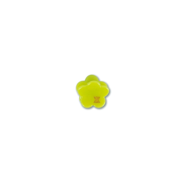 〈 REPOSE AMS 24SS 〉flower hair clamp small / lime