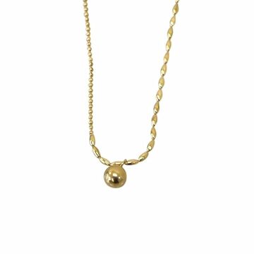 太陽 イルソーレ 6ポイント ダイヤモンドネックレス K18YG 0.3ct 鑑別 