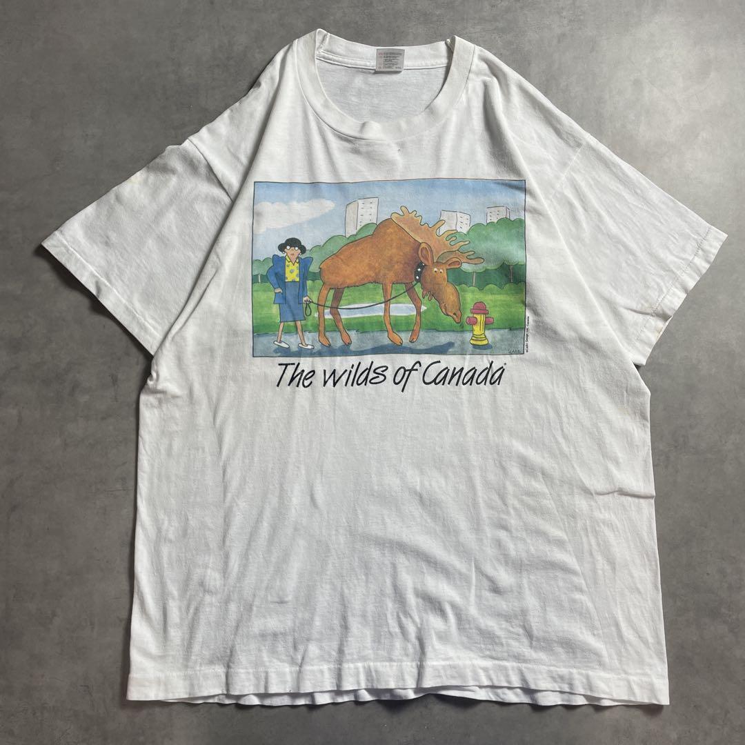 90s USA製 アート ブラックユーモア art vintage Tシャツ