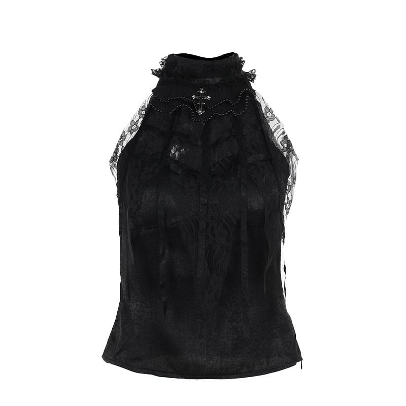 MARGE Tulle beading short gilet | PAY ID