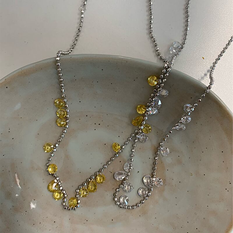 Erbanシルバー水晶ネックレス 2s