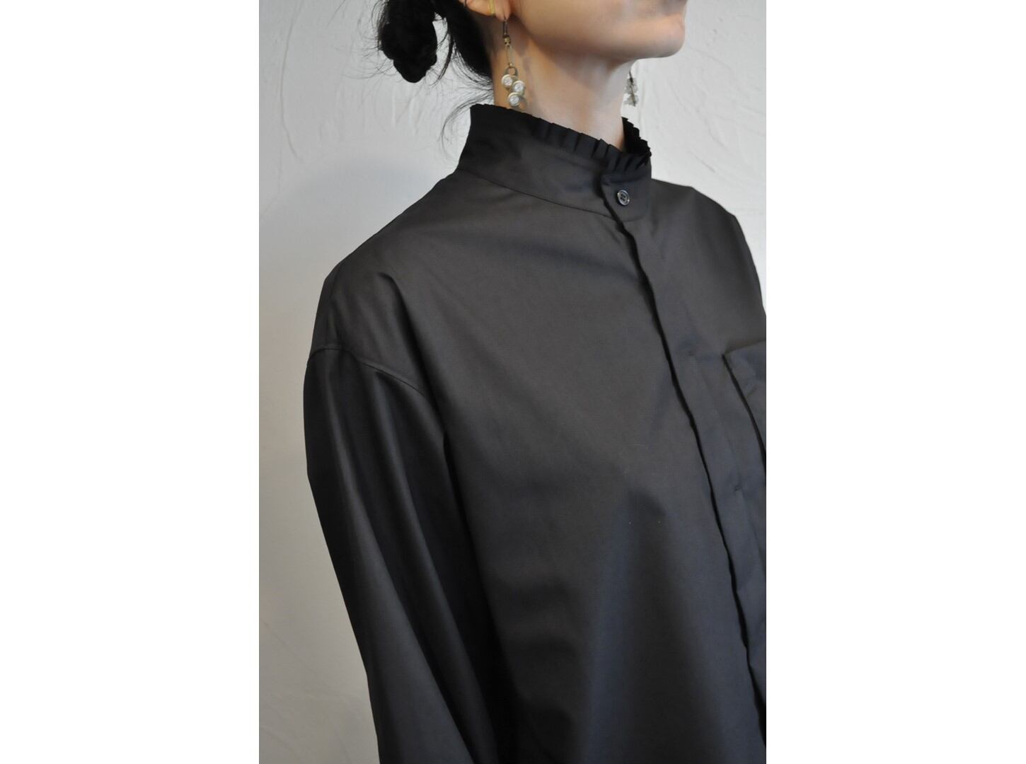 thomas magpie】high neck big shirt /【トーマスマグパイ】ハイネック