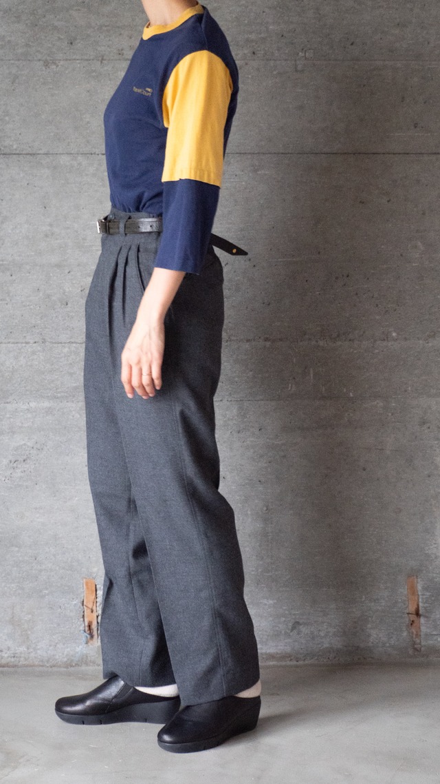 "Track & Court" 1980s Bicolor quarter sleeve tee