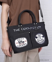【直営限定ITEM】-TYPE A- パッチ×ペイントコンパクト3wayバッグ (BLACK) CQ-49501H