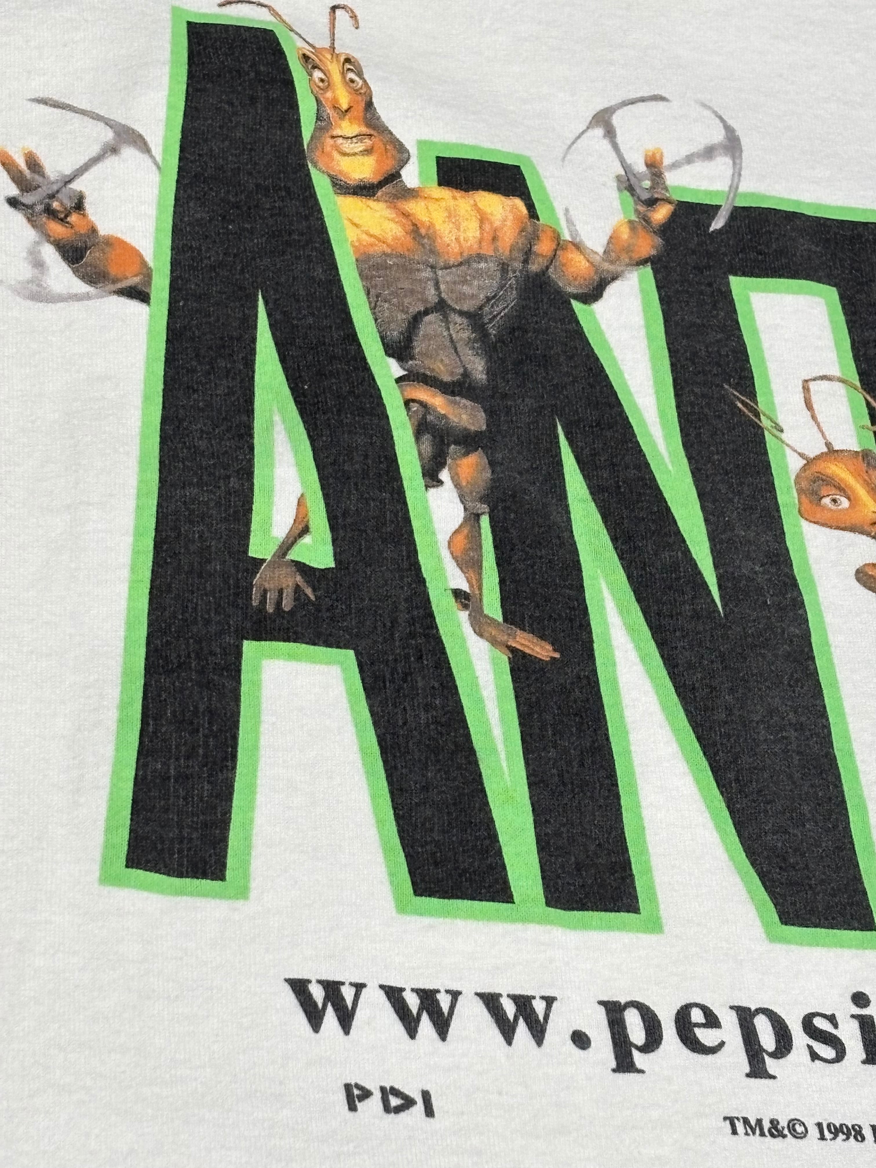 90's ANTZ DreamWorks Movie GLDAN XL T-Shirt ©️1998 アンツ