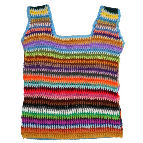 Colorful Border KnitSweater