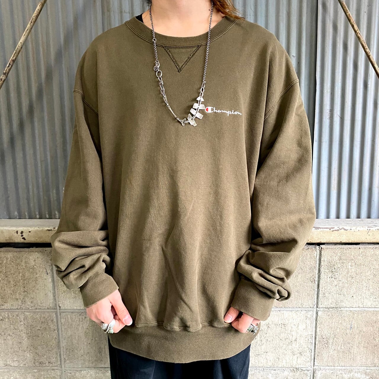 ビッグサイズ 90年代 Champion チャンピオン ロゴ刺繍 ビッグサイズ 90年代 Champion チャンピオン ロゴ刺繍